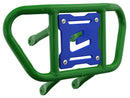 Crosspro - Front Bumper CR02 For Suzuki LT-R 450-Green Tube / Blue Plate