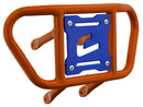 Crosspro - Front Bumper CR02 For Suzuki LT-R 450-Orange Tube / Blue Plate