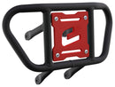 Crosspro - Front Bumper CR02 For Suzuki LT-R 450-Textured Black Tube / Red Plate