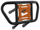 Crosspro - Front Bumper CR02 For Suzuki LT-R 450-Textured Black Tube / Orange Plate