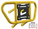 Crosspro - Front Bumper CR02 For Yamaha YFM 700 Raptor-Yellow Tube / Black Plate