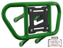 Crosspro - Front Bumper CR02 For Yamaha YFM 660 Raptor-Green Tube / Black Plate