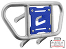 Crosspro - Front Bumper CR02 For Yamaha YFM 700 Raptor-Ice Polish Tube / Blue Plate