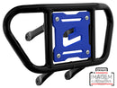 Crosspro - Front Bumper CR02 For Yamaha YFM 700 Raptor-Black Tube / Blue Plate