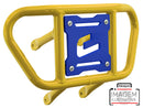 Crosspro - Front Bumper CR02 For Yamaha YFM 660 Raptor-Yellow Tube / Blue Plate