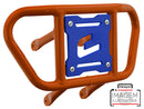 Crosspro - Front Bumper CR02 For Yamaha YFM 660 Raptor-Orange Tube / Blue Plate