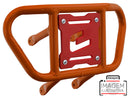 Crosspro - Front Bumper CR02 For Yamaha YFM 700 Raptor-Orange Tube / Red Plate