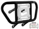 Crosspro - Front Bumper CR02 For Yamaha YFM 700 Raptor-Black Tube / White Plate
