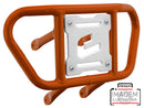 Crosspro - Front Bumper CR02 For Yamaha YFZ 450R-Orange Tube / White Plate