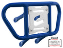 Crosspro - Front Bumper CR02 For Yamaha YFM 700 Raptor-Blue Tube / White Plate