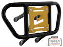 Crosspro - Front Bumper CR02 For Yamaha YFM 660 Raptor-Black Tube / Yellow Plate