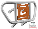 Crosspro - Front Bumper CR02 For Yamaha YFM 660 Raptor-Ice Polish Tube / Orange Plate