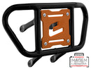 Crosspro - Front Bumper CR02 For Yamaha YFZ 450R-Black Tube / Orange Plate