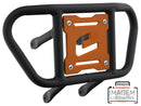 Crosspro - Front Bumper CR02 For Yamaha YFM 700 Raptor-Textured Black Tube / Orange Plate