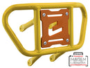 Crosspro - Front Bumper CR02 For Yamaha YFM 660 Raptor-Yellow Tube / Orange Plate