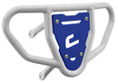 Crosspro - Front Bumper CR03 For Suzuki LT-R 450-White Tube / Blue Plate