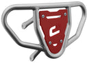 Crosspro - Front Bumper CR03 For Suzuki LT-R 450-Ice Polish Tube / Red Plate