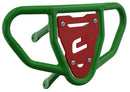 Crosspro - Front Bumper CR03 For Suzuki LT-R 450-Green Tube / Red Plate