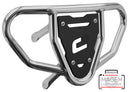 Crosspro - Front Bumper CR03 For Yamaha YFZ 450-Polish Tubo / Black Plate