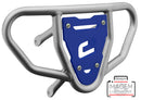 Crosspro - Front Bumper CR03 For 450 XC (ATV), 525 XC (ATV), KTM 450 SX (ATV), 505 SX (ATV)-Ice Polish Tube / Blue Plate