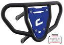 Crosspro - Front Bumper CR03 For Yamaha YFZ 450-Textured Black Tube / Blue Plate