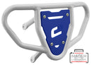 Crosspro - Front Bumper CR03 For Yamaha YFZ 450-White Tube / Blue Plate