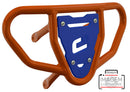 Crosspro - Front Bumper CR03 For 450 XC (ATV), 525 XC (ATV), KTM 450 SX (ATV), 505 SX (ATV)-Orange Tube / Blue Plate