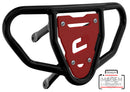 Crosspro - Front Bumper CR03 For 450 XC (ATV), 525 XC (ATV), KTM 450 SX (ATV), 505 SX (ATV)-Black Tube / Red Plate