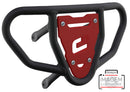 Crosspro - Front Bumper CR03 For Yamaha YFZ 450-Textured Black Tube / Red Plate