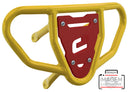 Crosspro - Front Bumper CR03 For Yamaha YFZ 450-Yellow Tube / Red Plate