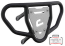 Crosspro - Front Bumper CR03 For Yamaha YFZ 450-Textured Black Tube / White Plate
