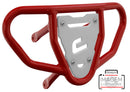 Crosspro - Front Bumper CR03 For 450 XC (ATV), 525 XC (ATV), KTM 450 SX (ATV), 505 SX (ATV)-Red Tube / White Plate