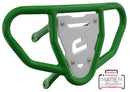 Crosspro - Front Bumper CR03 For 450 XC (ATV), 525 XC (ATV), KTM 450 SX (ATV), 505 SX (ATV)-Green Tube / White Plate