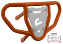 Crosspro - Front Bumper CR03 For Yamaha YFZ 450-Orange Tube / White Plate
