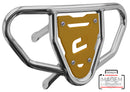 Crosspro - Front Bumper CR03 For Yamaha YFZ 450-Polish Tubo / Yellow Plate