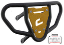 Crosspro - Front Bumper CR03 For Yamaha YFZ 450-Textured Black Tube / Yellow Plate