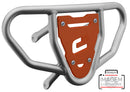 Crosspro - Front Bumper CR03 For 450 XC (ATV), 525 XC (ATV), KTM 450 SX (ATV), 505 SX (ATV)-Ice Polish Tube / Orange Plate