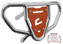 Crosspro - Front Bumper CR03 For Yamaha YFZ 450-Polish Tubo / Orange Plate