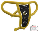 Crosspro - Front Bumper CR04 For Arctic Cat 400 DVX, Honda TRX 400, TRX 450, Honda TRX 400, Kawasaki KFX 400, Suzuki LT-Z 400-Yellow Tube / Black Plate