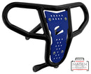 Crosspro - Front Bumper CR04 For Kawasaki KFX 450R-Black Tube / Blue Plate
