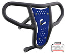 Crosspro - Front Bumper CR04 For Yamaha YFZ 450-Textured Black Tube / Blue Plate