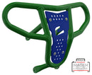 Crosspro - Front Bumper CR04 For Yamaha YFM 660 Raptor-Green Tube / Blue Plate