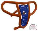 Crosspro - Front Bumper CR04 For Kawasaki KFX 450R-Orange Tube / Blue Plate