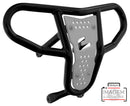 Crosspro - Front Bumper CR04 For Kawasaki KFX 450R-Black Tube / White Plate
