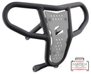 Crosspro - Front Bumper CR04 For Kawasaki KFX 450R-Textured Black Tube / White Plate