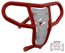 Crosspro - Front Bumper CR04 For Yamaha YFM 700 Raptor-Red Tube / White Plate