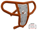 Crosspro - Front Bumper CR04 For Kawasaki KFX 450R-Orange Tube / White Plate