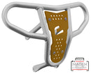 Crosspro - Front Bumper CR04 For 450 XC (ATV), 525 XC (ATV), KTM 450 SX (ATV), 505 SX (ATV)-Ice Polish Tube / Yellow Plate