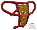 Crosspro - Front Bumper CR04 For Arctic Cat 400 DVX, Honda TRX 400, TRX 450, Honda TRX 400, Kawasaki KFX 400, Suzuki LT-Z 400-Red Tube / Yellow Plate
