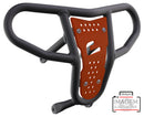 Crosspro - Front Bumper CR04 For Can Am (BRP) DS 450-Textured Black Tube / Orange Plate